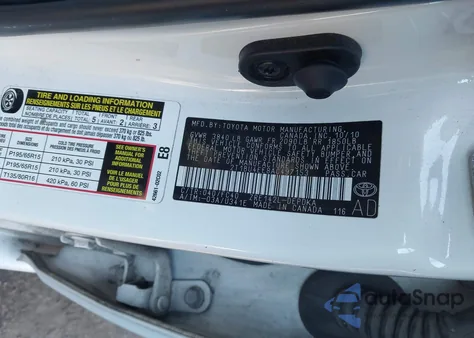 2010 Toyota Corolla Le z USA, uszkodzony, nr VIN 2T1BU4EE8AC497153